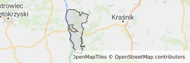 Mapa z zaznaczonym Annopolu