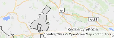 Mapa z zaznaczoną Białej