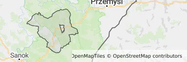 Mapa z zaznaczoną Birczy
