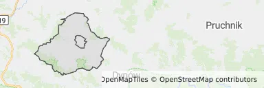 Mapa z zaznaczoną Błażowej