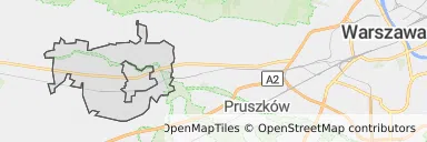 Mapa z zaznaczonym Błoniu