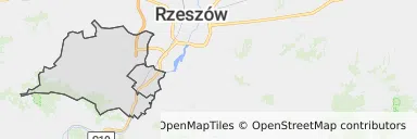 Mapa z zaznaczoną Boguchwale