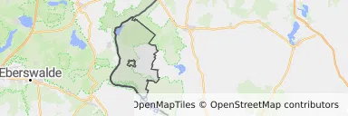 Mapa z zaznaczoną Cedyni