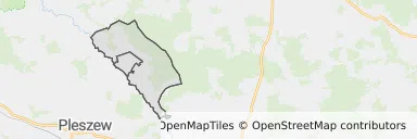 Mapa z zaznaczonym Choczem