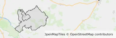 Mapa z zaznaczonym Ciechanowcu