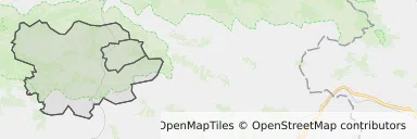 Mapa z zaznaczonymi Ciężkowicami