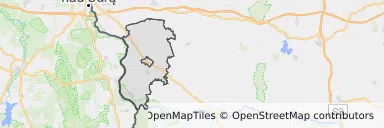 Mapa z zaznaczoną Cybinką