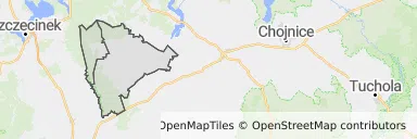 Mapa z zaznaczonym Czarnem