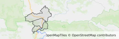 Mapa z zaznaczonym Czchowem