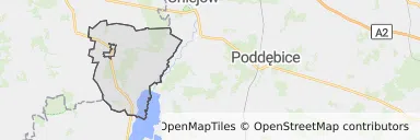 Mapa z zaznaczoną Dobrej