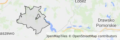 Mapa z zaznaczoną Dobrej