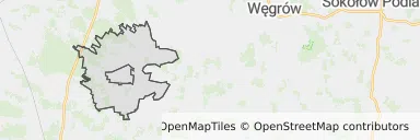 Mapa z zaznaczonym Dobrem