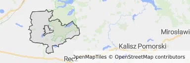 Mapa z zaznaczonym Dobrzanami