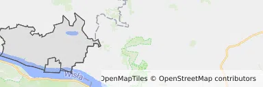 Mapa z zaznaczonym Dobrzyniu nad Wisłą