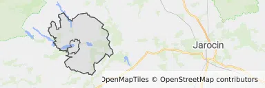 Mapa z zaznaczonym Dolskiem