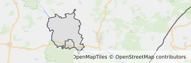 Mapa z zaznaczonym Drohiczynem