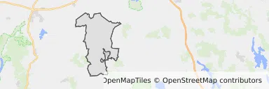 Mapa z zaznaczonym Dzierzgoniu