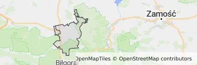 Mapa z zaznaczonym Frampolu