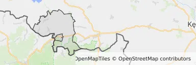 Mapa z zaznaczonym Głuchołazami