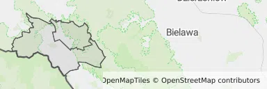 Mapa z zaznaczoną Głuszycy