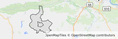 Mapa z zaznaczonym Gołańczy