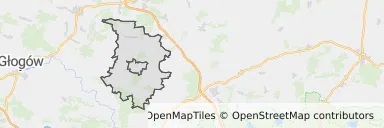 Mapa z zaznaczoną Górze