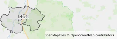 Mapa z zaznaczonym My w Izbicy