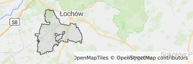 Mapa z zaznaczonym Jadowem