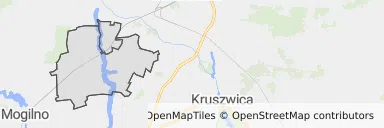 Mapa z zaznaczonym Janikowem