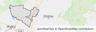 Mapa z zaznaczonym Jastrowiu