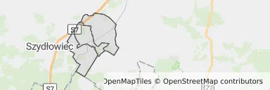 Mapa z zaznaczonym Jastrzębiu