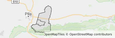 Mapa z zaznaczonym Kaczorami