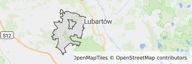 Mapa z zaznaczoną Kamionką