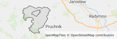 Mapa z zaznaczoną Kańczudze