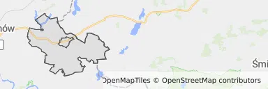 Mapa z zaznaczoną Kargowej