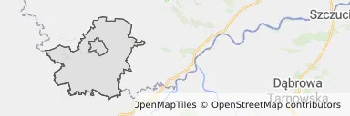 Mapa z zaznaczoną Kazimierzy Wielkiej