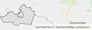 Mapa z zaznaczoną Kiernozi