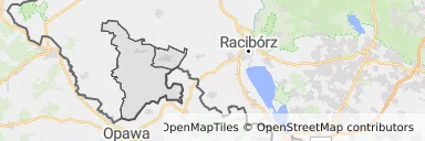 Mapa z zaznaczonym Kietrzem