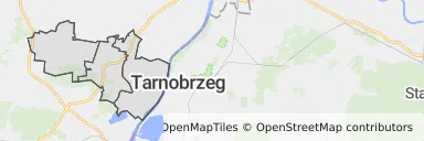 Mapa z zaznaczonym Koprzywnicy