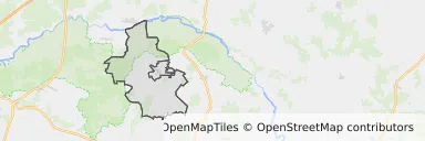 Mapa z zaznaczonym Kosowie Lackim