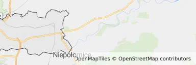 Mapa z zaznaczoną Nowa Hutą w Krakowie