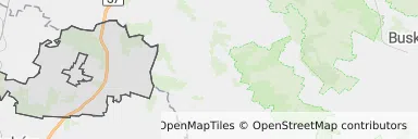 Mapa z zaznaczonym Książu Wielkim