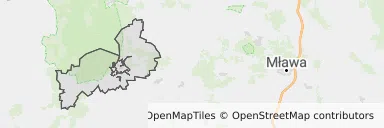Mapa z zaznaczonym Lubowidzem