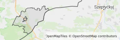 Mapa z zaznaczoną Lubyczy Królewskiej