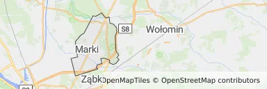 Mapa z zaznaczonym Markami