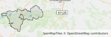 Mapa z zaznaczonym Miliczem