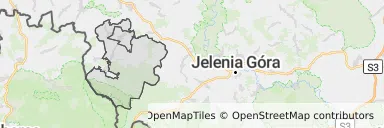 Mapa z zaznaczonym Mirskiem