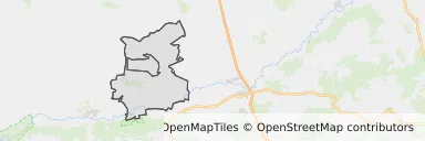 Mapa z zaznaczonym Mogielnicy