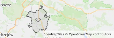 Mapa z zaznaczonym Morawicy