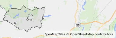 Mapa z zaznaczoną Mroczy